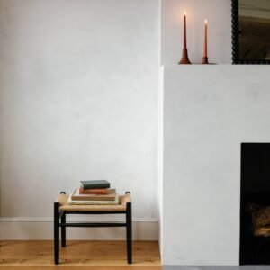 FDB Mobler J83 Bench::Black with Natural Woven Seat::Hover